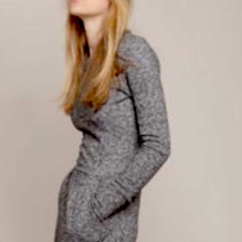 Isabel Marant Etoile heather gray sweatshirt dress